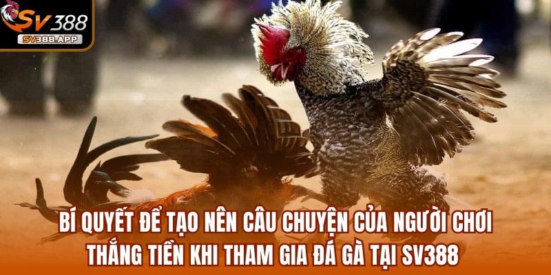 Bí quyết để tạo nên câu chuyện của người chơi thắng tiền khi tham gia đá gà tại SV388 