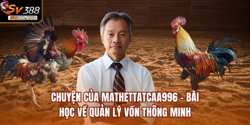 Chuyện Của Mathettatcaa996 - Bài Học Về Quản Lý Vốn Thông Minh