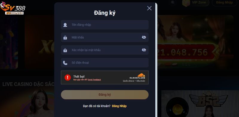 Mỗi người chơi có thể tạo được mấy tài khoản SV388